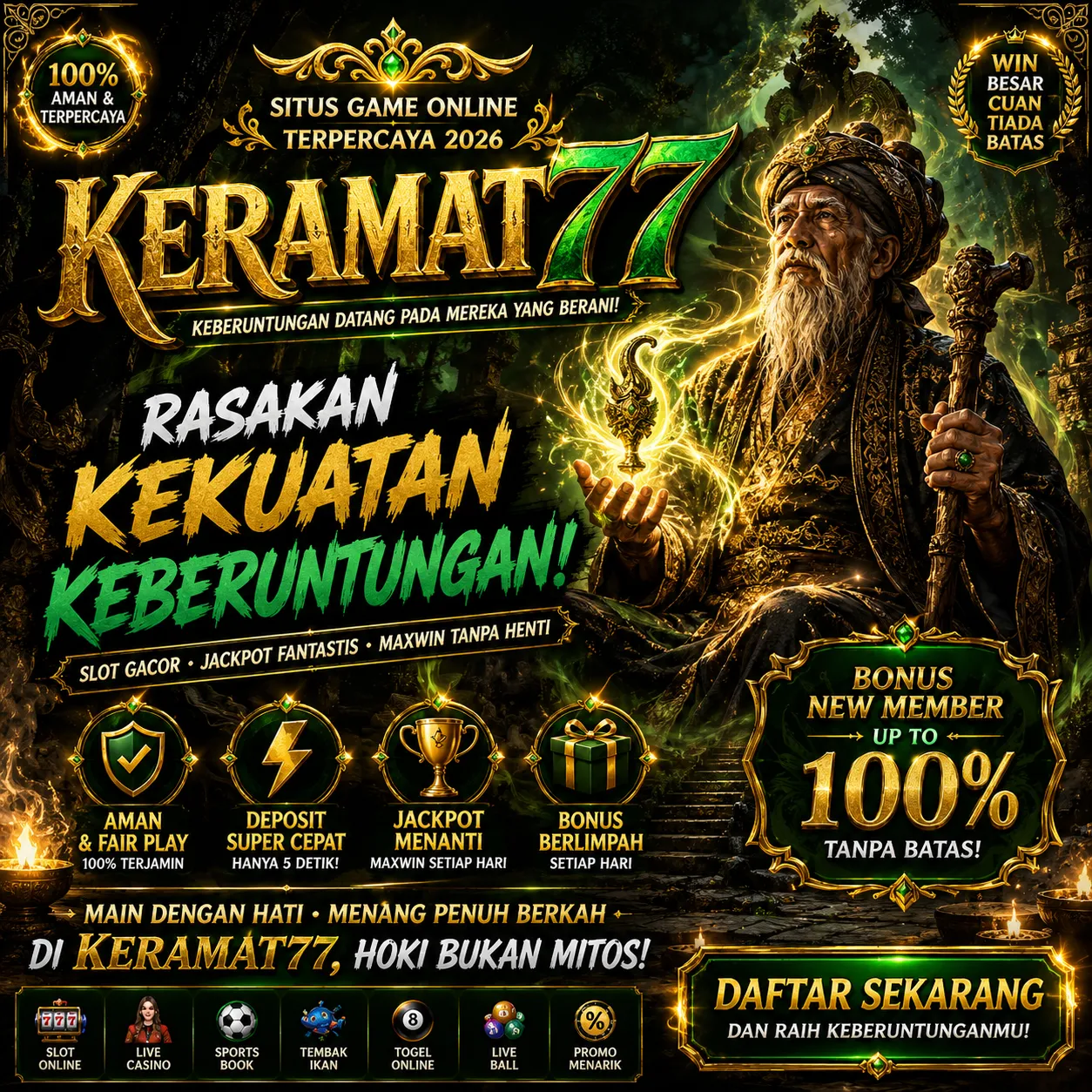 Keramat77 Banner